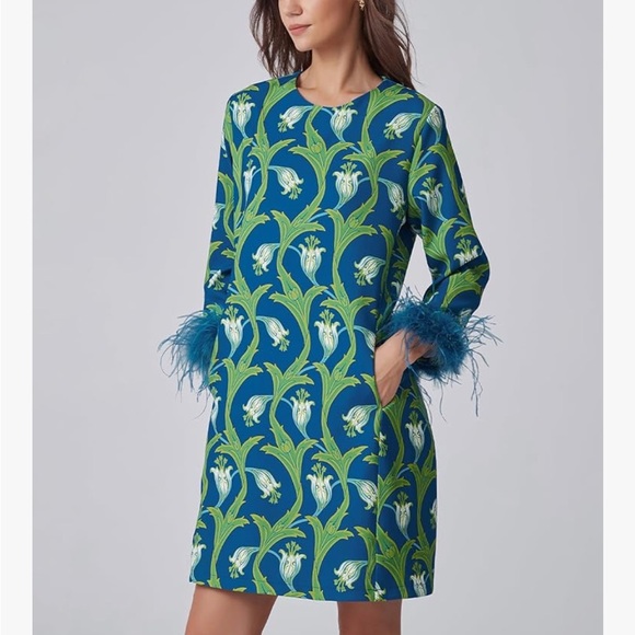 Beautiful Dressy  Feather Cuff Dress - Picture 3 of 4